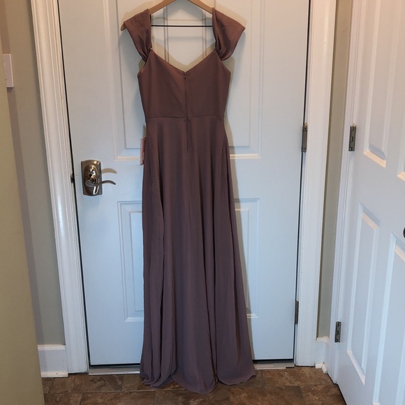 NWT Birdy Grey Devin Convertible Dress In Dark Mauve Size X Small - Picture 4 of 10